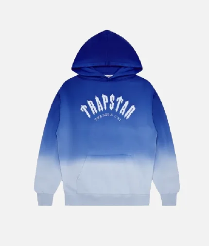 Sweat A Capuche Trapstar Dégradé Arch Bleu