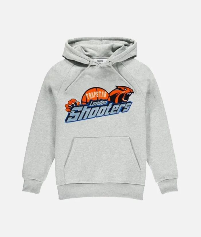 Sweat à capuche Trapstar Shooters Chenille Gris