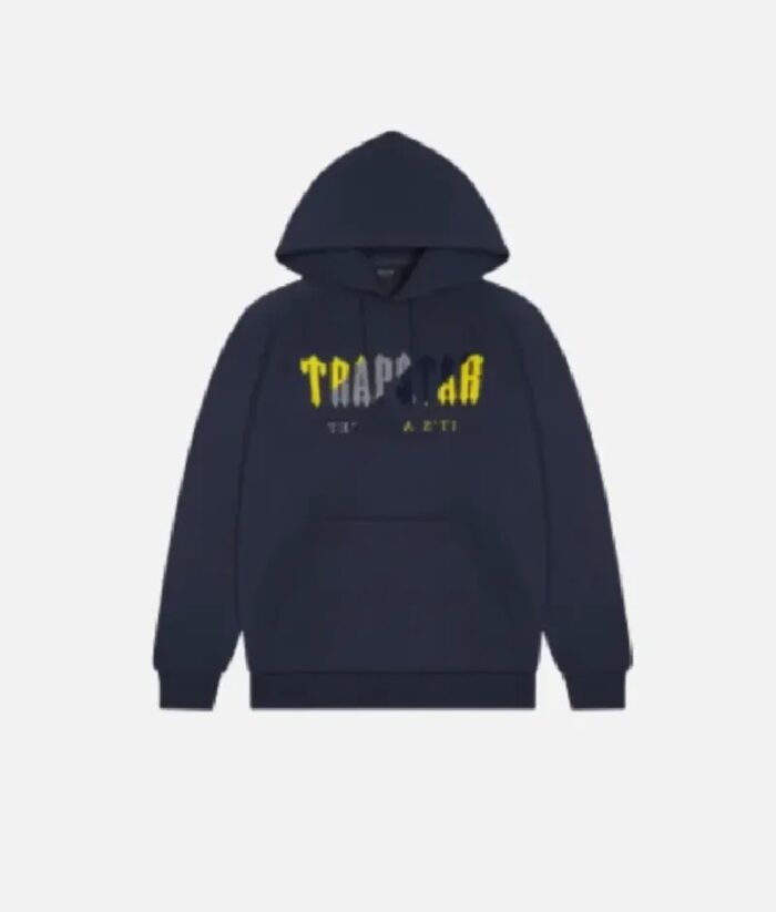 Trapstar Ensemble Chenille Decoded Navy Yellow