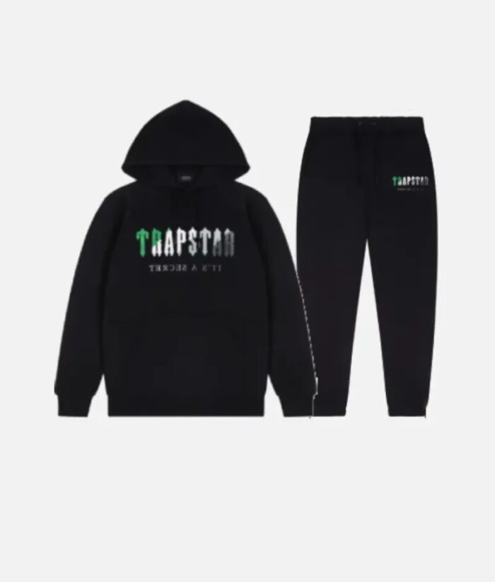 Trapstar Ensemble Chenille Decoded Noir Vert