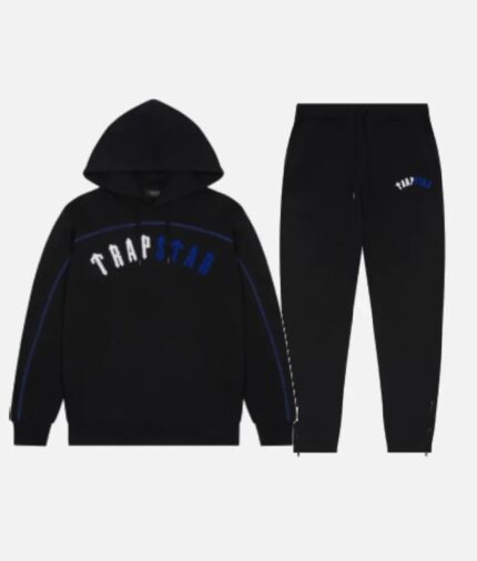 Trapstar Ensemble Irongate Arch Chenille Noir Bleu