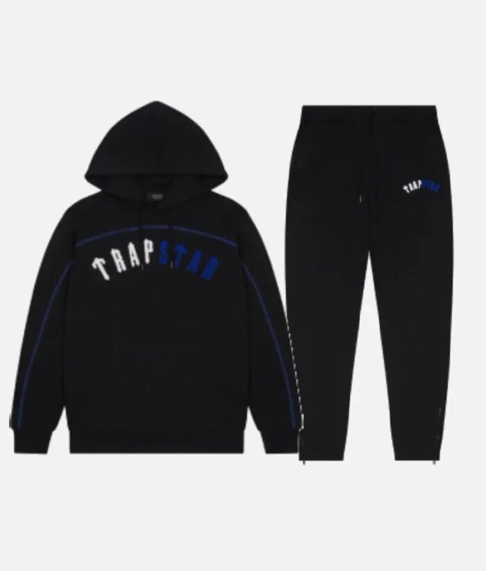 Trapstar Ensemble Irongate Arch Chenille Noir Bleu