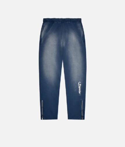 Pantalon Jogging Trapstar Hyperdrive Spray Délavé En Denim