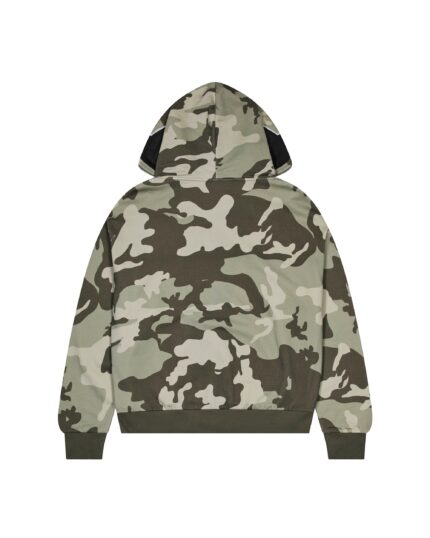 Sweat à capuche Trapstar TS Star Camo vert