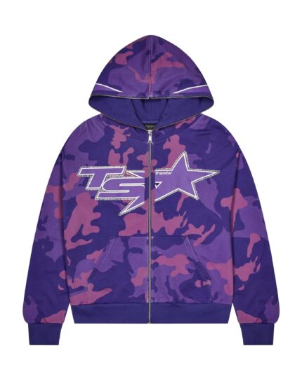 Sweat à capuche TS Star Camo Violet