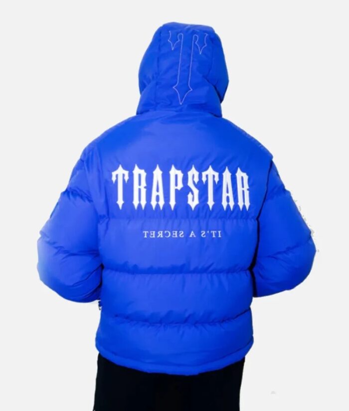 Trapstar Decoded Doudoune À Capuche Bleu